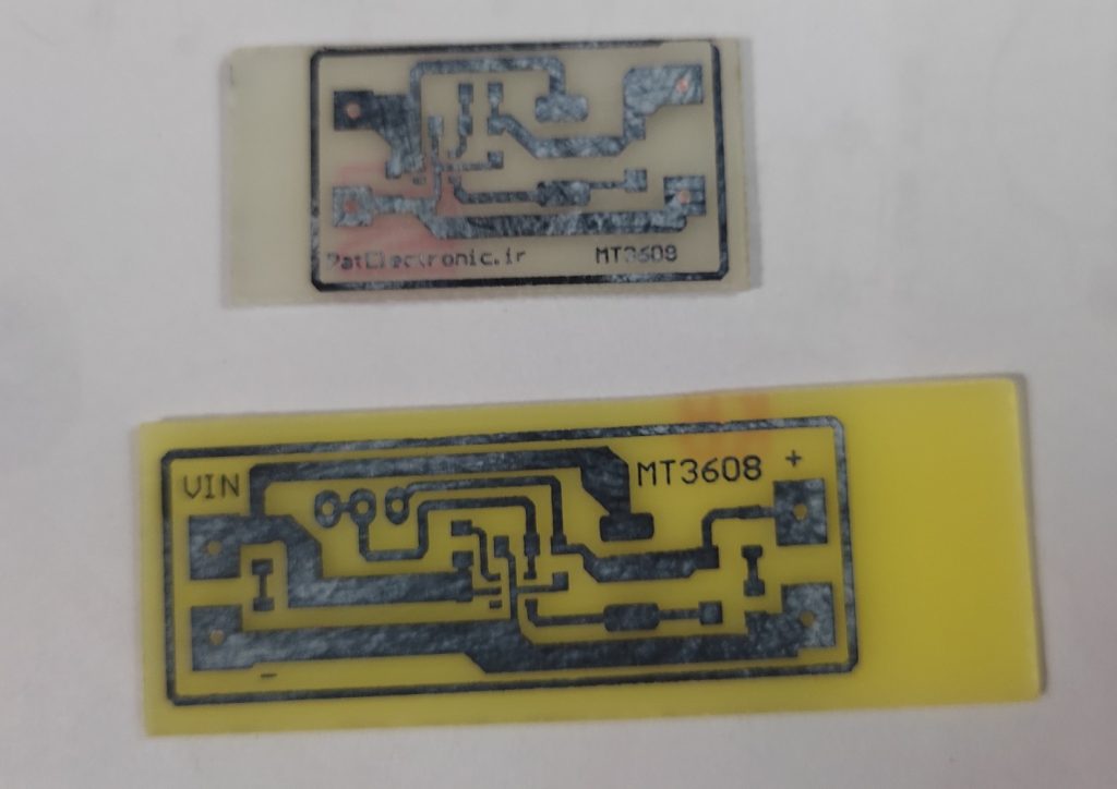 پروژه مبدل DC-DCبا ایسی MT3608 11 MT3808 PCB A