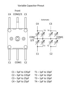 خازن متغیر variable capacitor 4 خازن متغییر fm am mw