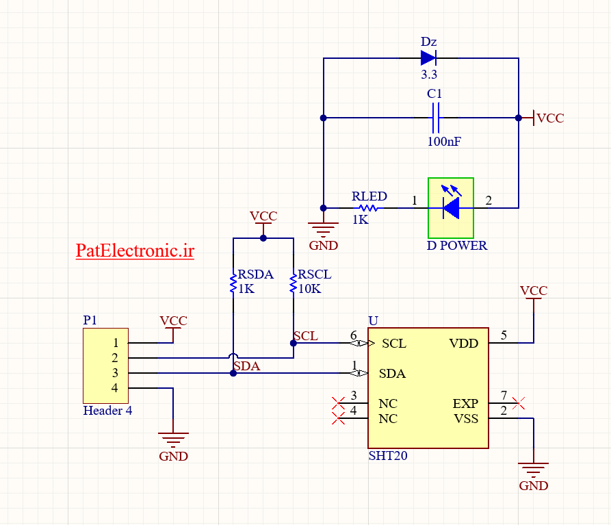 SHT 20 HEADER BOARD 1