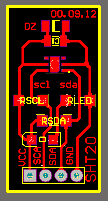 SHT 20 HEADER BOARD 2
