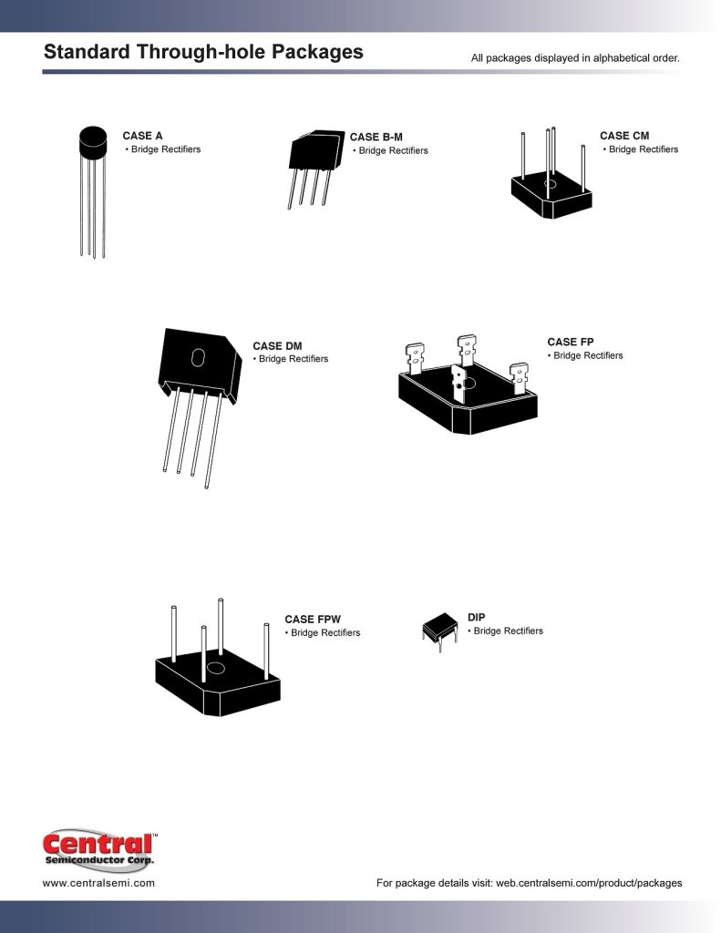 معرفی انواع پکیجهای الکترونیکی (دیود، ترانزیستور، MOSFET، SCR، TRIAC و پل دیود) 10 Standard Through hole Packages 4