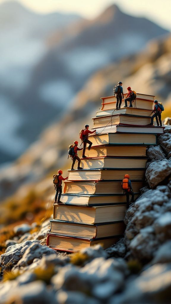 درباره ما 1 miniatur memanjat buku